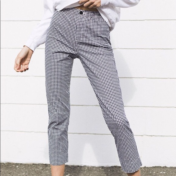 Brandy Melville Pants - Brandy Melville Gingham Tildens